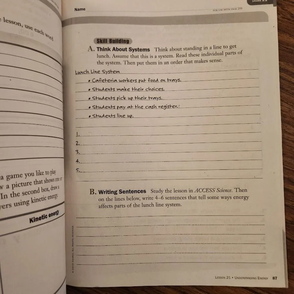 Science Access Building Literacy Through Learning Student Activity Journal Book